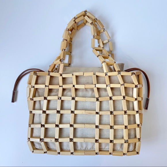 Sold@ebay Vintage Rare Ferragamo Bamboo Handbag - Picture 3 of 14